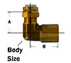 Flareless Female Elbow Diagram